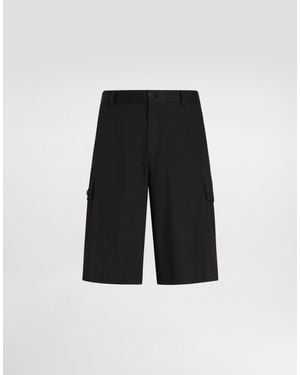 Dolce & Gabbana Cotton Cargo Shorts - White