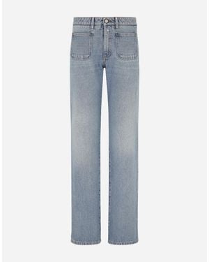 Dolce & Gabbana Cotton Denim Work Jeans - Blue