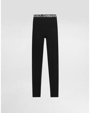 Dolce & Gabbana Jersey Leggings - Black