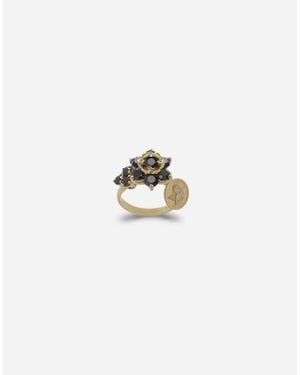 Dolce & Gabbana Ring With Black Sapphires - White