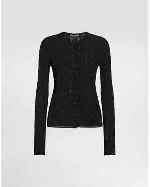 Dolce & Gabbana Lace Cardigan - Black