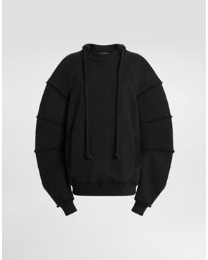 Dolce & Gabbana Cotton Crew Neck Sweatshirt - ブラック