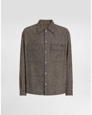 Dolce & Gabbana Glen Plaid Shirt - Marrón