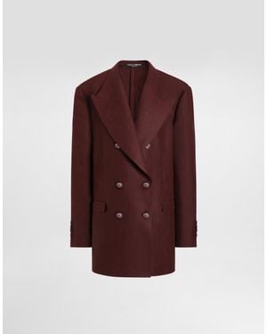 Dolce & Gabbana Double-Breasted Jacket - Purple