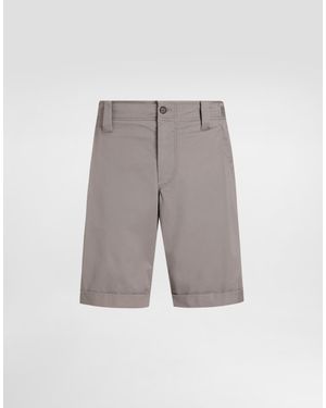 Dolce & Gabbana Cotton Bermuda Shorts - Grey