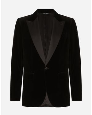 Dolce & Gabbana Velvet Tuxedo Jacket - ブラック