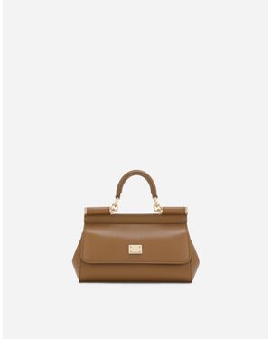 Dolce & Gabbana Small Sicily Handbag - Natural