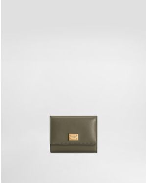 Dolce & Gabbana Plongé Calfskin Wallet - Green
