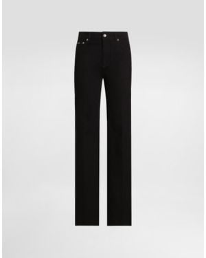 Dolce & Gabbana Denim 5-Pocket Pants - Black