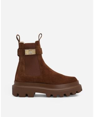 Dolce & Gabbana Ankle Boots - Brown
