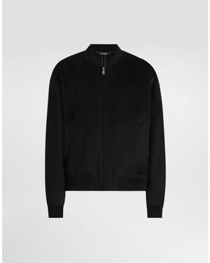 Dolce & Gabbana Cashmere Bomber Jacket - Black