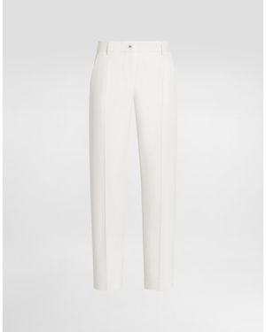 Dolce & Gabbana Wool Trousers - White