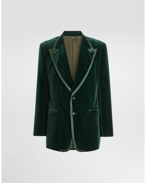 Dolce & Gabbana Giacca Tuxedo Monopetto - Verde