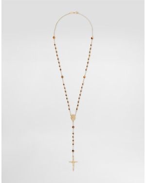 Dolce & Gabbana Rosary Necklace Stones - White