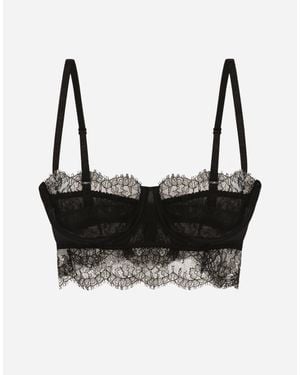 Dolce & Gabbana Bralette A Balconcino - Nero