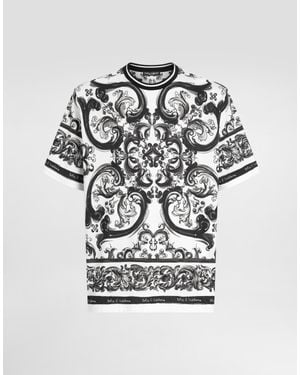 Dolce & Gabbana Silk Short-Sleeve Shirt - Multicolour