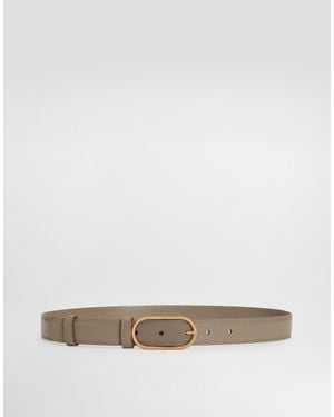 Dolce & Gabbana Leather Belt - White