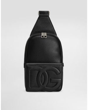 Dolce & Gabbana Deerskin Backpack With Strap - Black