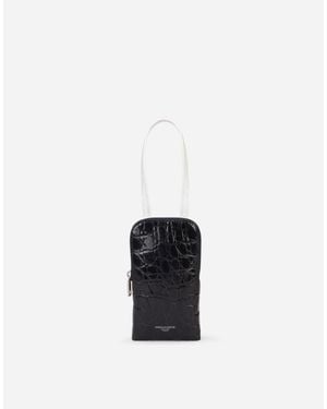 Dolce & Gabbana Alligator Skin Cell Phone Case With Heat-Stamped Logo - White