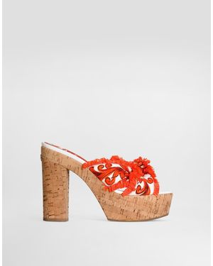 Dolce & Gabbana Sandalo Zoccolo - Red