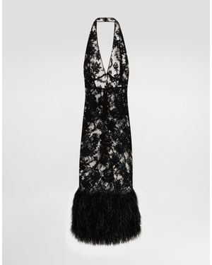 Dolce & Gabbana Chantilly Lace Dress - Black