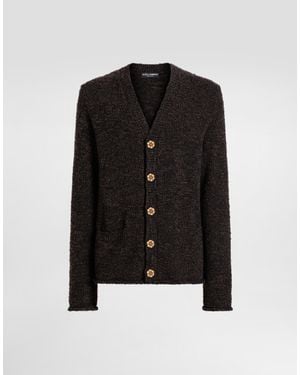 Dolce & Gabbana Virgin Wool Cardigan - Black
