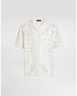 Dolce & Gabbana Camicia M/C Hawaiana - White