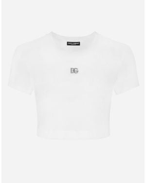 Dolce & Gabbana Dg Millennials Logo T-Shirt - White