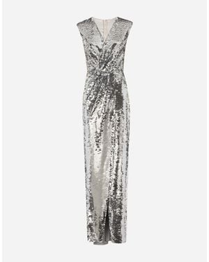 Dolce & Gabbana Sequin-embellished Maxi Dress - White