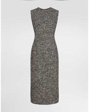 Dolce & Gabbana Wool-Blend Dress - Grey