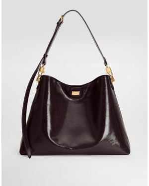 Dolce & Gabbana Large Vittoria Calfskin Shoulder Bag - Red
