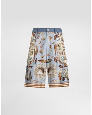 Dolce & Gabbana Denim Bermuda Shorts - Blue