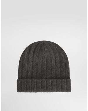 Dolce & Gabbana Strickmütze Aus Kaschmir - Schwarz