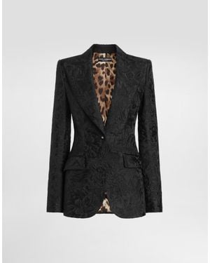 Dolce & Gabbana Turlington Brocade Jacket - Black