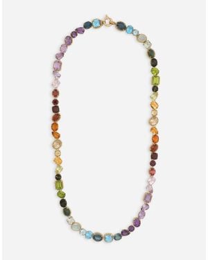 Dolce & Gabbana Sautoir 18-Carat And Multicoloured Gems - White