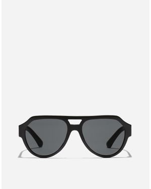Dolce & Gabbana Occhiali Da Sole Mirror Logo - Nero