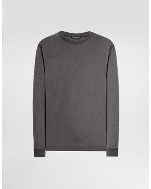 Dolce & Gabbana Cotton T-Shirt - Grey