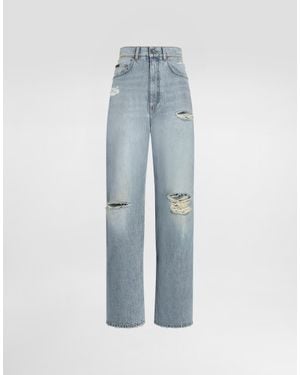 Dolce & Gabbana 5-Pocket Denim Trousers - Blue