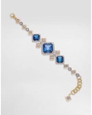 Dolce & Gabbana Eleganza Bracelet 18-Carat And, Topazes, And Sapphires - Blue