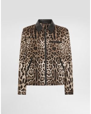 Dolce & Gabbana Cotton Leopard- Jacket With Tag - Multicolour
