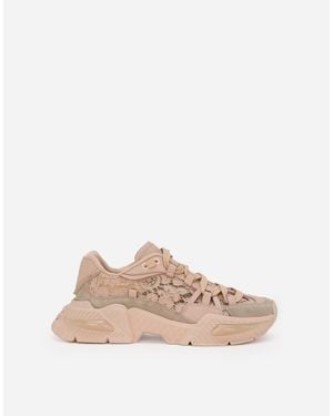 Dolce & Gabbana Mixed-Material Airmaster Sneakers - ナチュラル