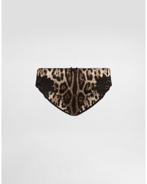 Dolce & Gabbana Slip Aus Satin - Weiß