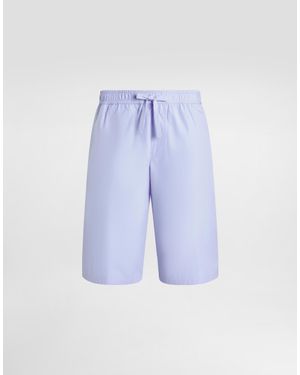 Dolce & Gabbana Elasticated-Waist Tailored Shorts - Blue