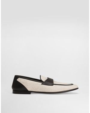 Dolce & Gabbana Salt&Pepper And Nappa Slipper - White