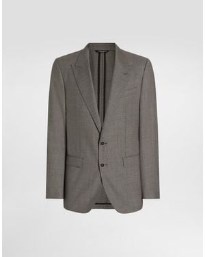 Dolce & Gabbana Single-Breasted Jacket - Gris