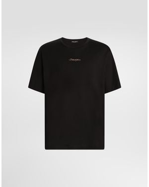 Dolce & Gabbana Cotton T-Shirt - Black