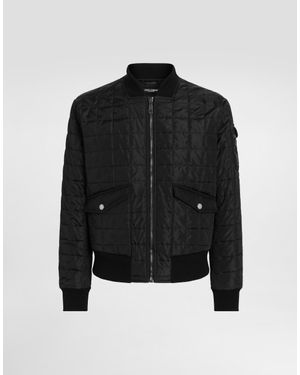 Dolce & Gabbana Dolce & Gabbana Padded Bomber Jacket - Black