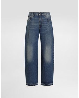 Dolce & Gabbana Cotton Denim Jeans - Blau