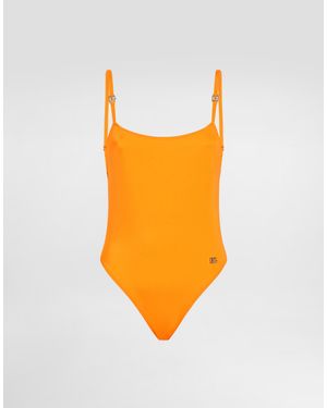 Dolce & Gabbana One-Piece Olympic Swimsuit - Orange