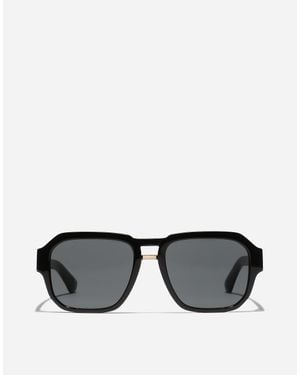 Dolce & Gabbana Occhiali Da Sole Mirror Logo - Nero